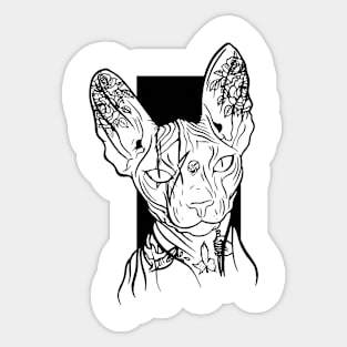 Sphinx cat lover Sphynx hairless cat breed naked cat Sticker